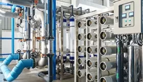 Reverse osmosis system for water drinking plant.